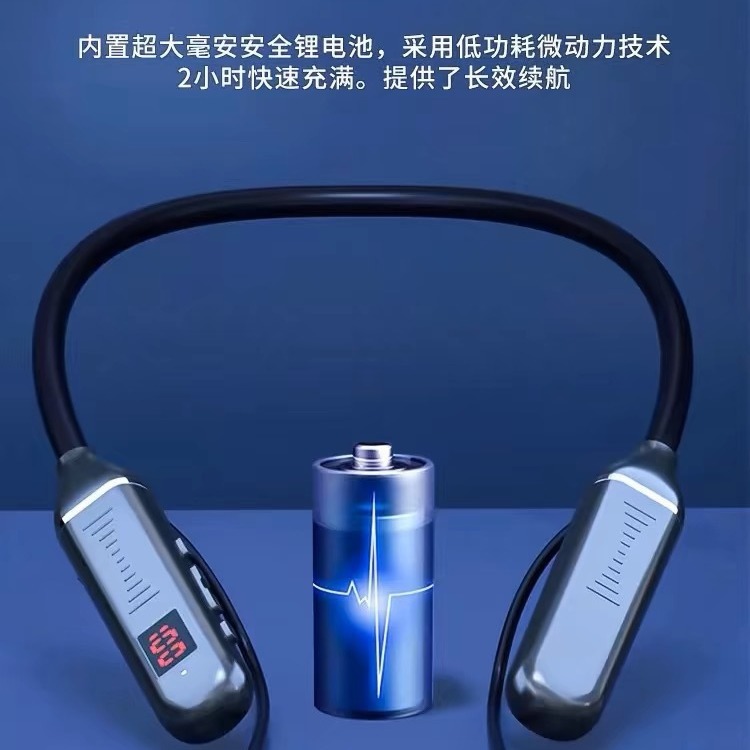 Popular inalámbrico Bluetooth headset Halter deportes binaural en la oreja cuello colgando ultra-larga resistencia auriculares Bluetooth al por mayor