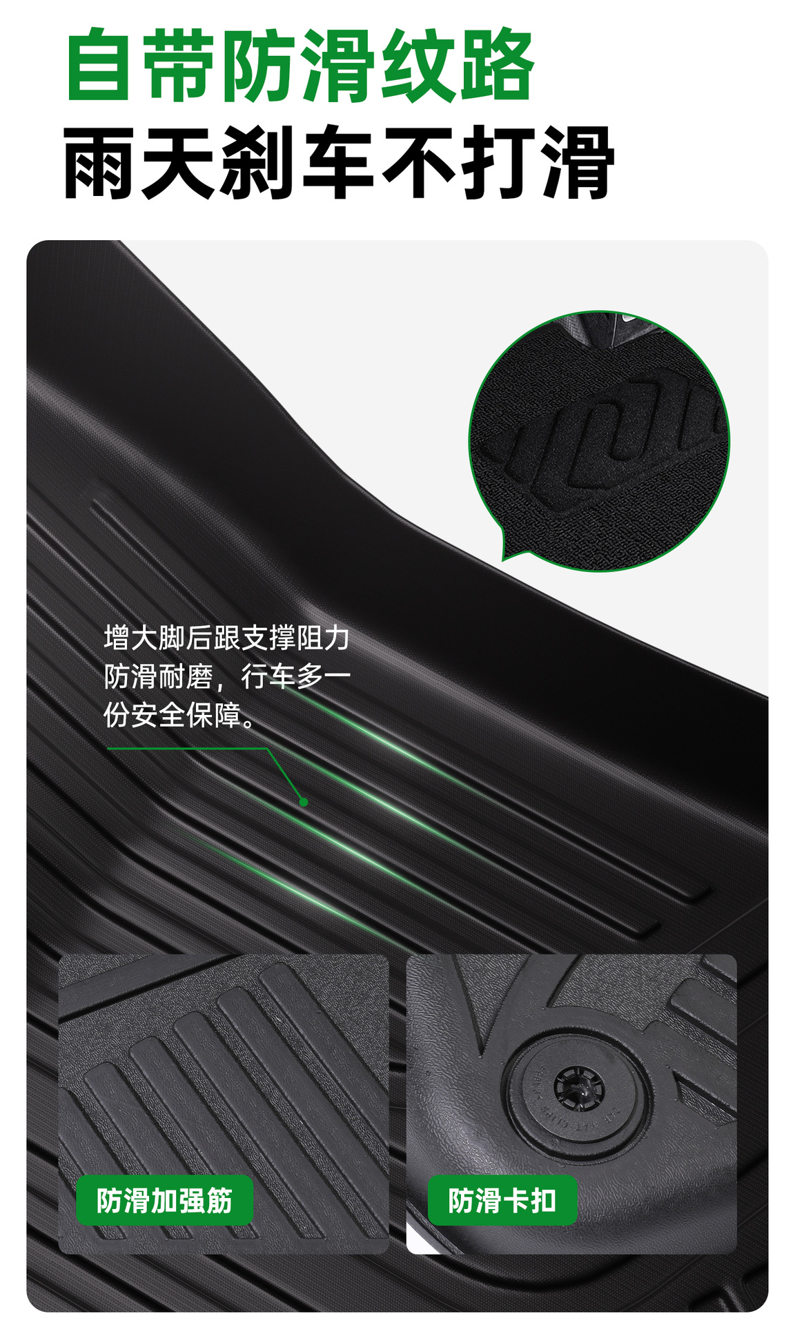 Bausch & Lomb Tpe Car Floor Mats Suitable for Ford Mondeo Evos, Focus, Escape, Edge, Explorer