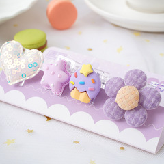 Yume Creative PP Clip High-Quality Cute Raspberry Jam Dreamy Glue Stationery Exam Management Tail Clip