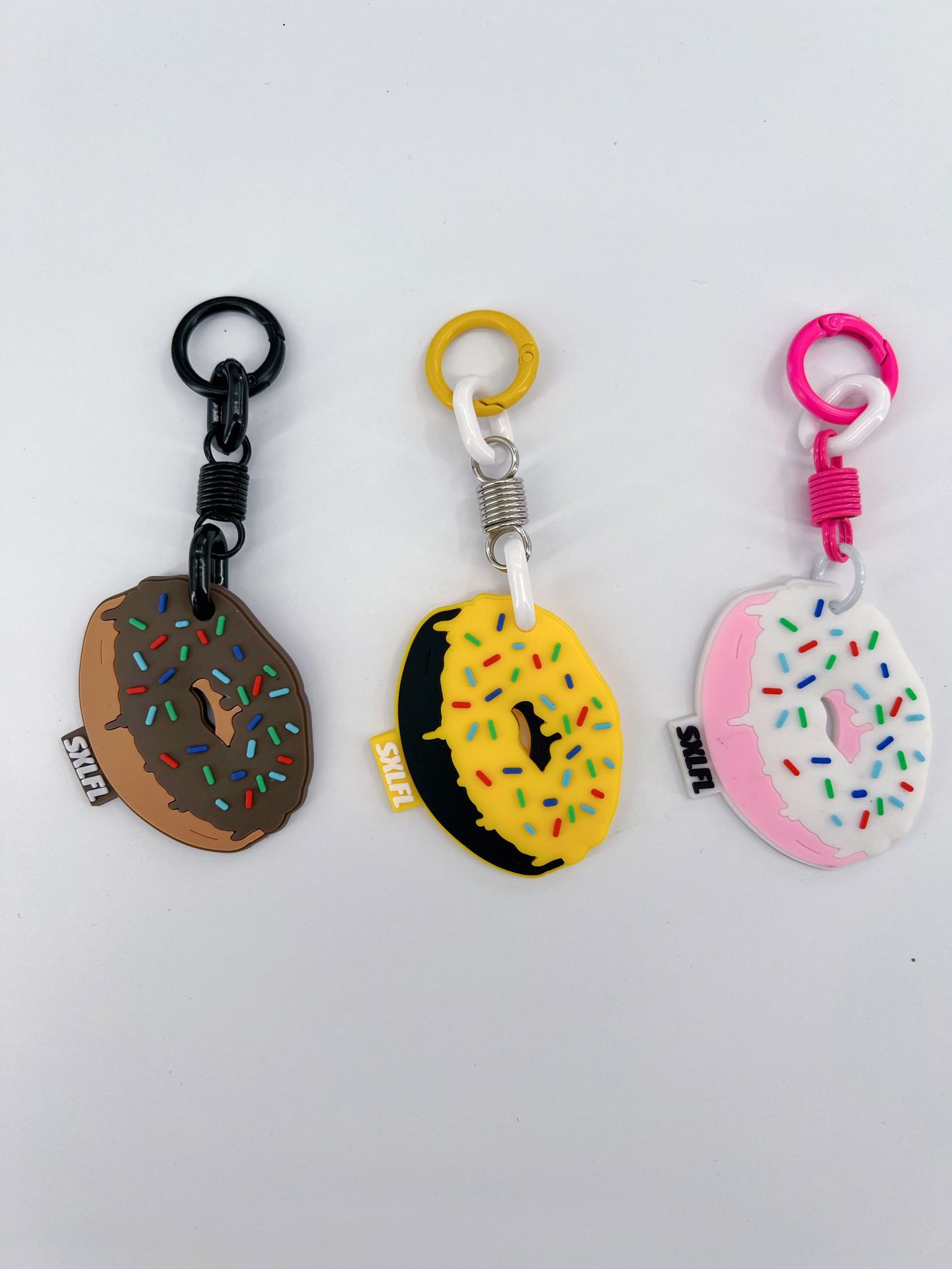 PVC Material Hamburger, Hot Dog, Donuts, Cone Pattern 1 Piece PVC Hamburger Hot Dog Donuts Bag Charms