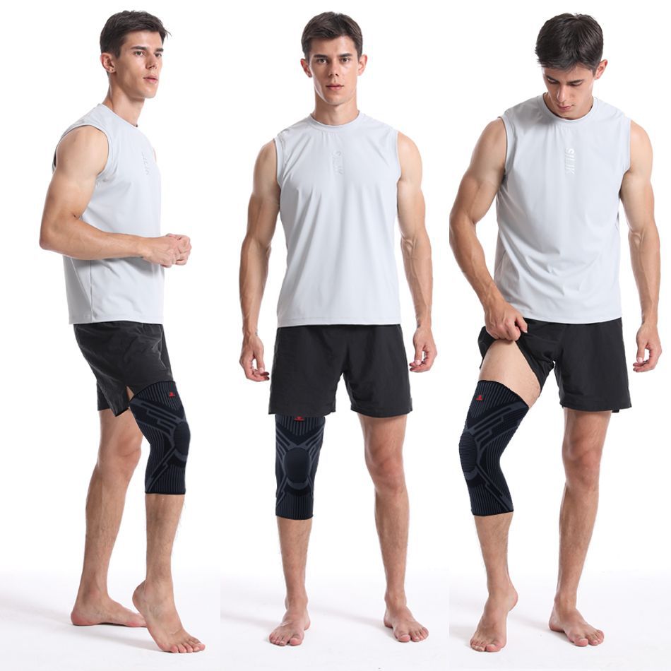 Deportes de verano rótula saltar cuerda alargada nylon delgada correr baloncesto hombres y mujeres profesional antideslizante rodilla manga protectora