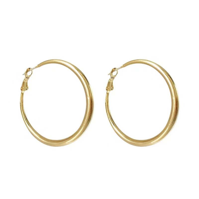 Серебряная игла, хула-хуп, длинные серьги, образец серебра 925, европейский стиль, городской стиль, интернет-знаменитость
