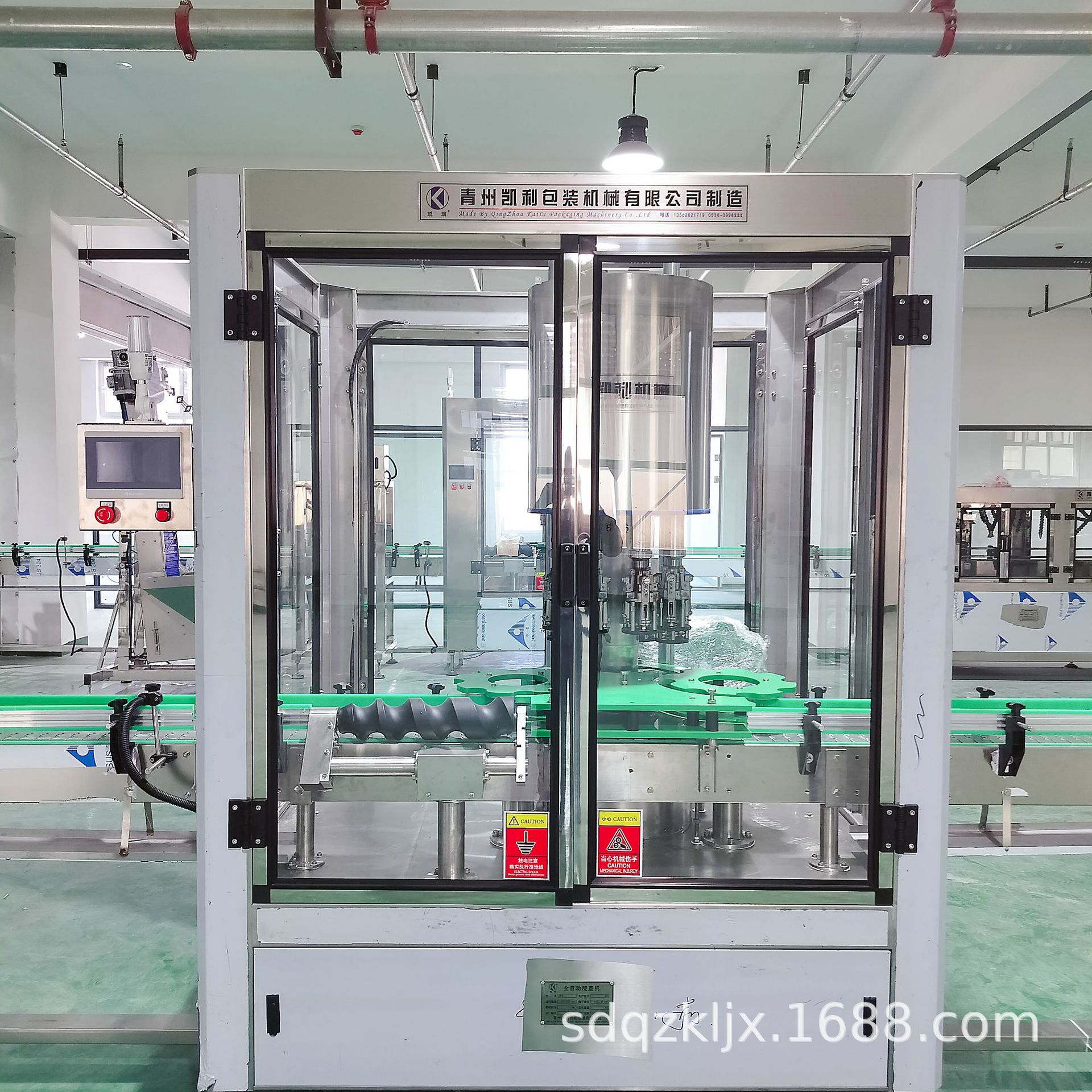 封口机 锁盖机 全自动旋盖机 速度快 产量高 全自动八头旋盖机