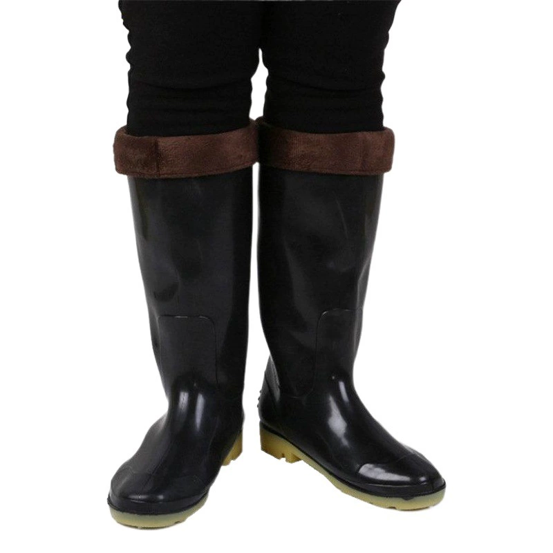 Оптовые рабочие сапоги от производителя: износостойкие, кислото- и щелочестойкие, без запаха, средней высоты, утолщенные, нескользящие, защитные, для работы в дождь.