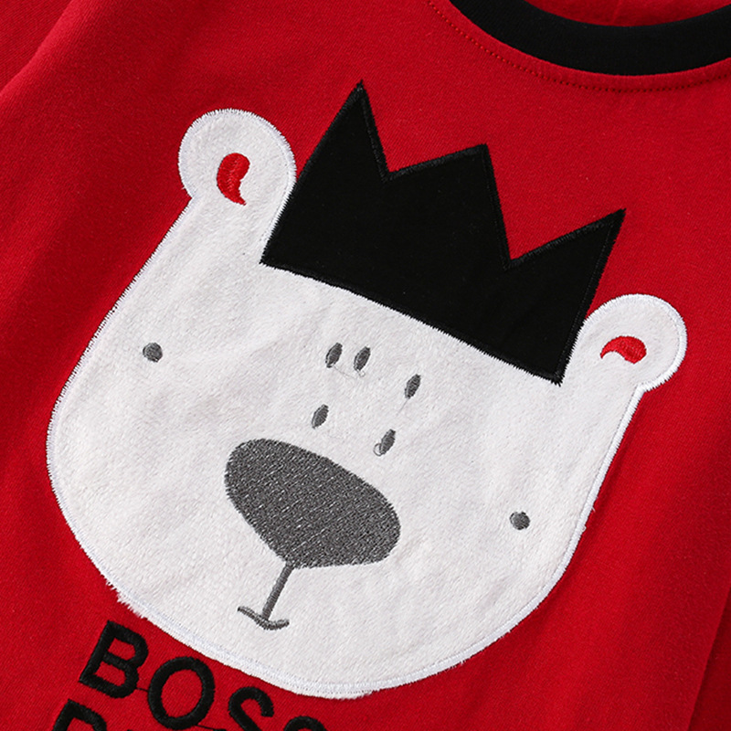 Malwee traje para niños rojo otoño nuevo estilo europeo y americano pantalones casuales de manga larga a cuadros de dos piezas para niños pequeños y medianos