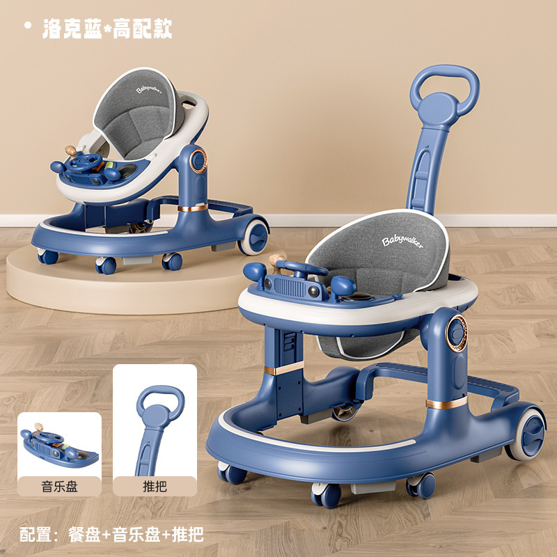 Transfronterizos婴儿 caminante plegable multifuncional anti-rollback婴儿 caminante infantil aprende a caminar estricto empuje mano