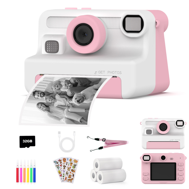 New S3 Printing Camera Kidsren's Polaroid Printable Digital Camera Student Gifts Cross-Border Gifts