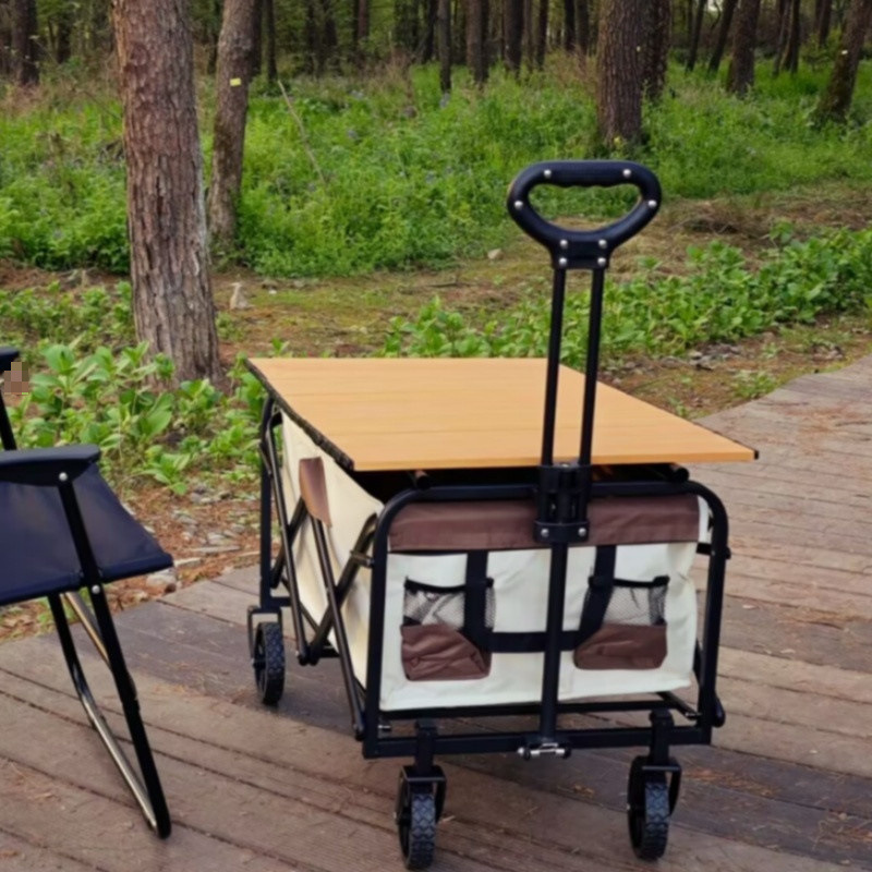 R2G 工場直販屋外ポータブルキャンピングカースタンド椅子折りたたみピクニックトロリーキャンプトロリートレーラー|undefined