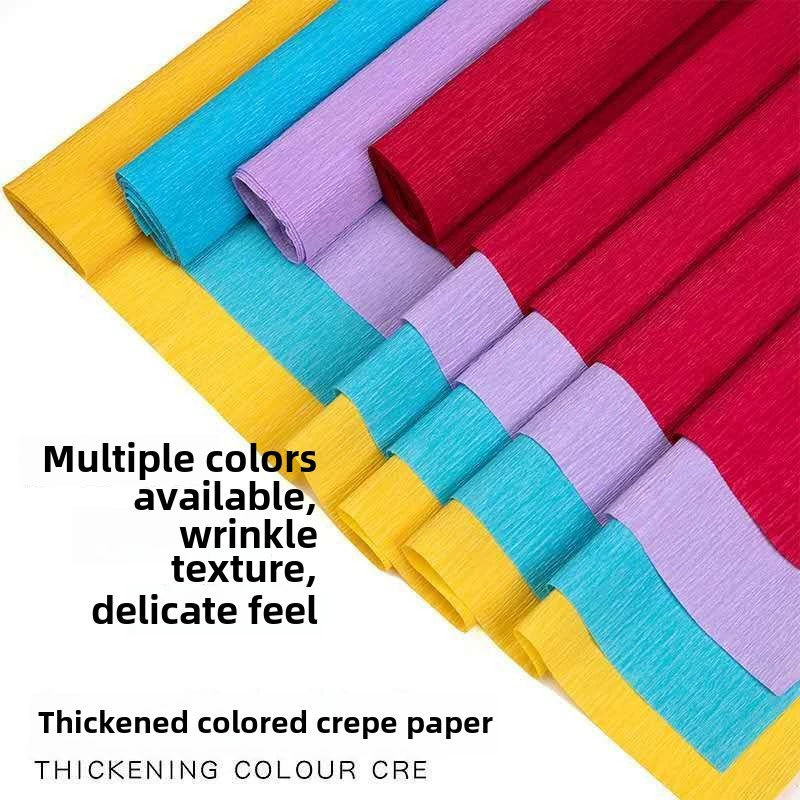 Китайская фабрика Мик ед Xinhu Spot Roll Paper Детский ручной работы DIY Детский сад Оптовый ассортимент Морщинистые цветы Морщинистая бумага