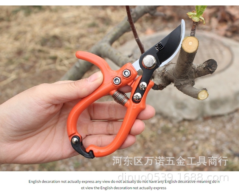 新品批发弧形柄迷你修枝剪疏花剪锰钢刀头园林修枝剪花枝剪树枝剪-阿里巴巴