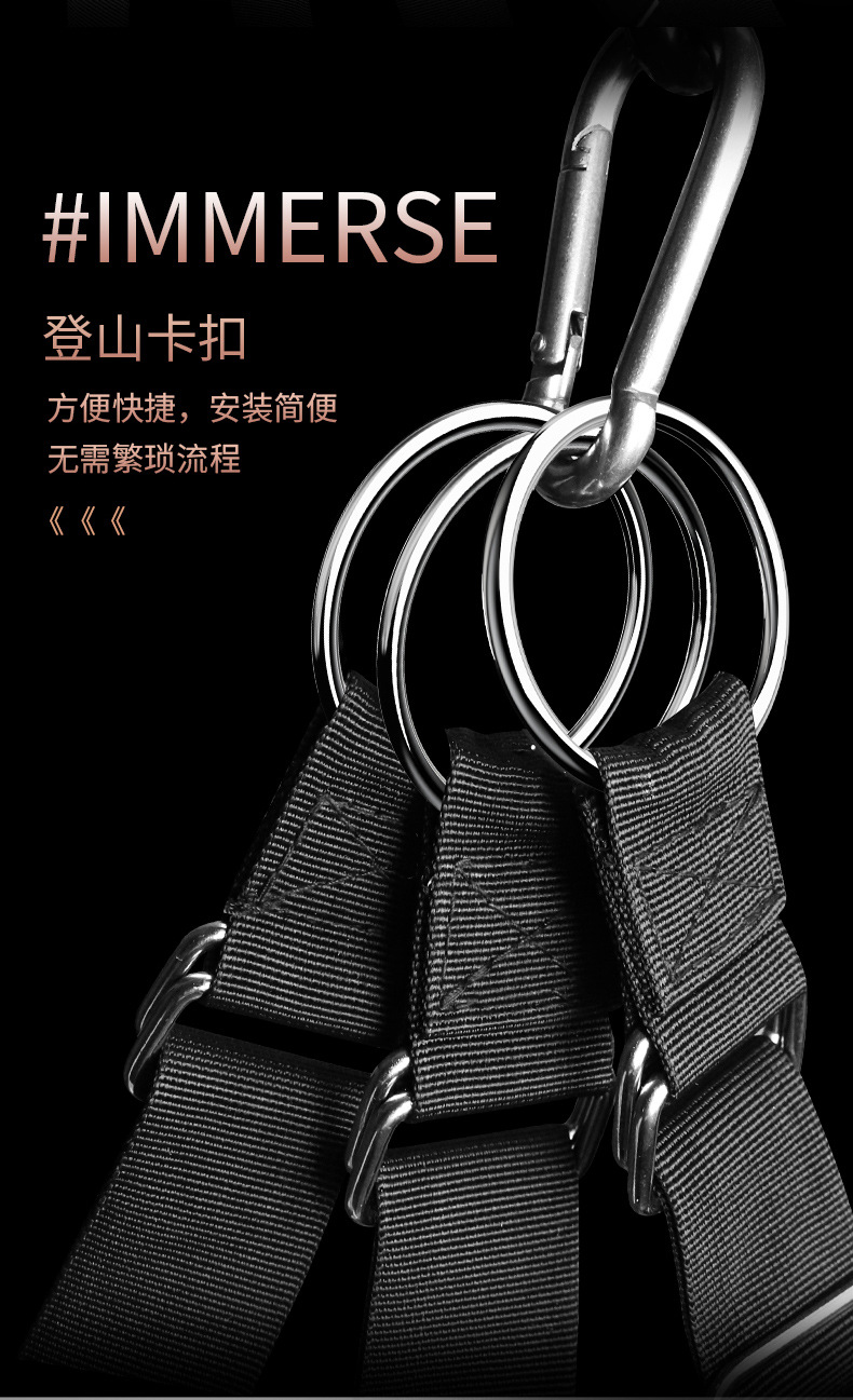 Adult Bondage Swing Set with Handcuffs and Restraint Cushion, Black — detail image 21