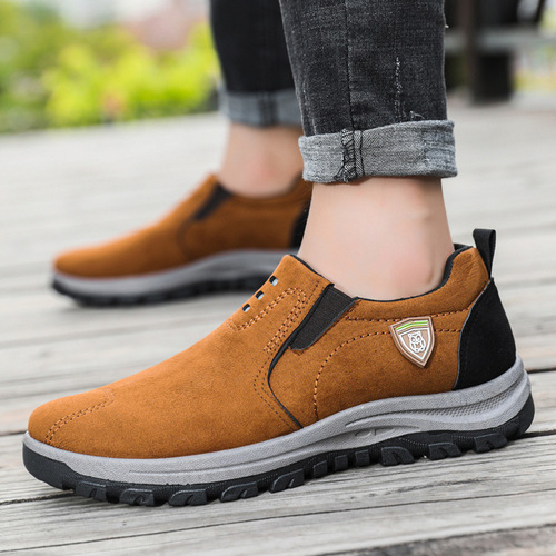 Cross-border 2024 Men's Shoes Slip-on Breathable Casual Sports Shoes Outdoor Hiking Shoes Men's Casual Shoes