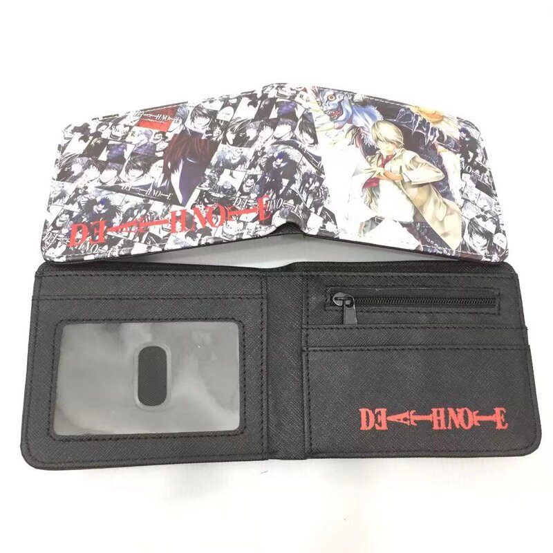 Death Note L noche Shenyue mi Haisha juego de dibujos animados billetera periférica corto horizontal monedero estudiante titular la tarjeta