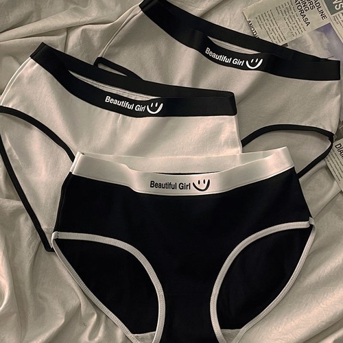 Underwear for women, pure cotton, girl students, Japanese style, pure cotton, seamless, mid-waist, breathable, ladies briefs, shorts, wholesale