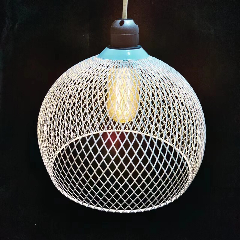 Cross-border popular mesh iron hollow simple geometric lighting accessories home milk tea shop entrance lampshade shell Cross-border popular mesh iron hollow simple geometric lighting accessories home milk tea shop entrance lampshade shell