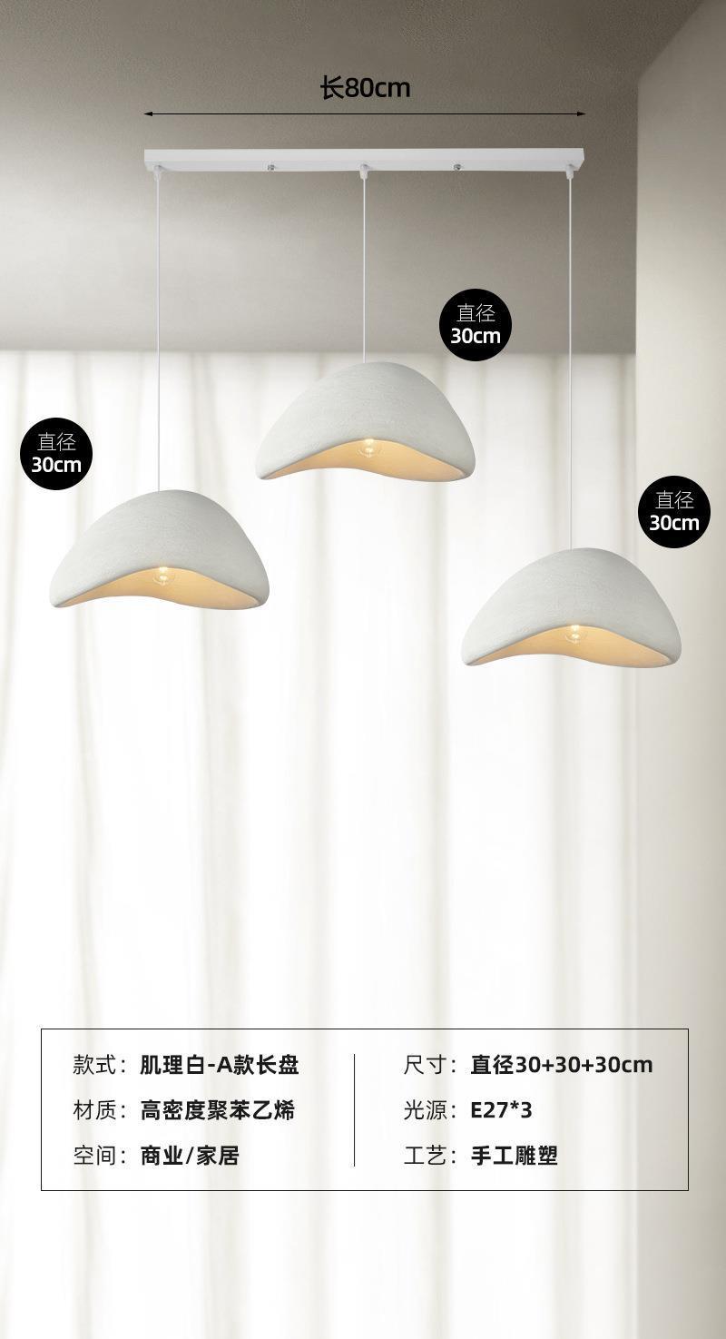 Bar, tienda de ropa personalizada, diseño silencioso, lámpara de viento, lámpara de vivienda, iluminación, lámpara de viento, crema, lámpara de candelabro de tres cabezas, restaurante