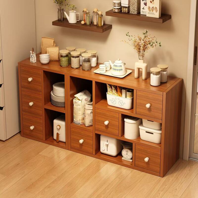 Living Room Storage Cabinet Floor-Standing Sideboard Simple Tea Cabinet Home Cabinet Sideboard Wall-Mounted Integrated Storage Cabinet Living Room Storage Cabinet Floor-Standing Sideboard Simple Tea Cabinet Home Cabinet Sideboard Wall-Mounted Integrated Storage Cabinet