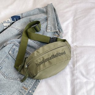 Factory Wholesale Waist Bag Men's Trendy Korean Style Casual Crossbody Bag Men's and Women's Sports Mobile Phone Bag Large Capacity Travel Chest Bag