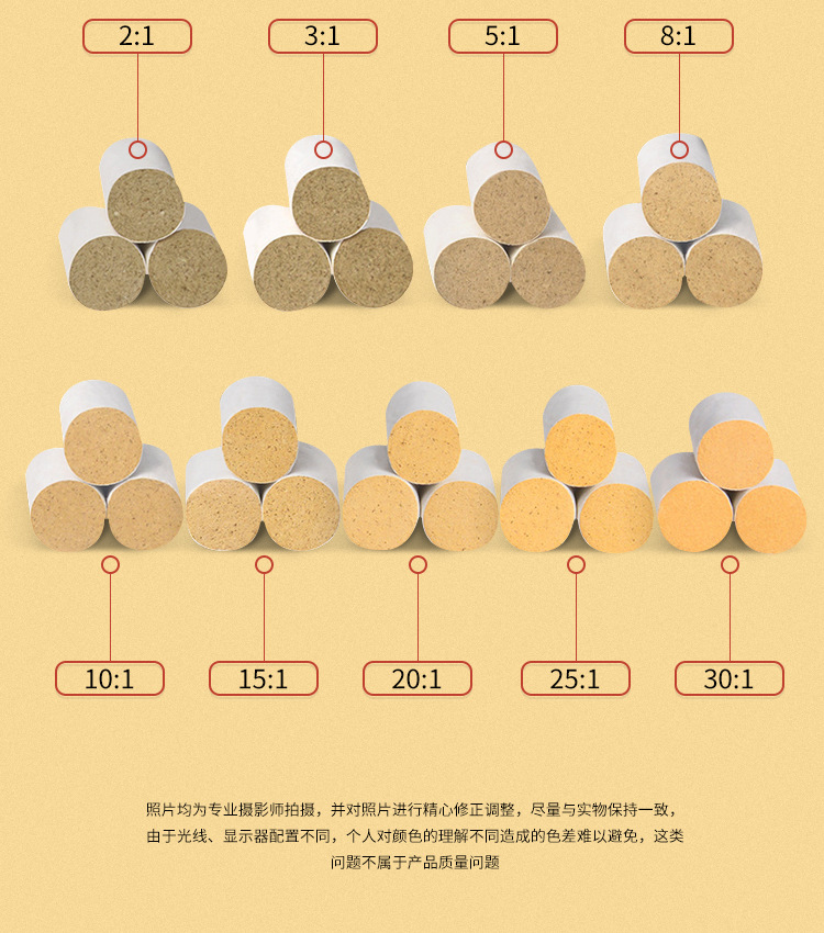 Moxa Cones Ai Zhu 35:1 Five-Year Aged Pure Mugwort Moxibustion Cones 54 Pieces per Board overview