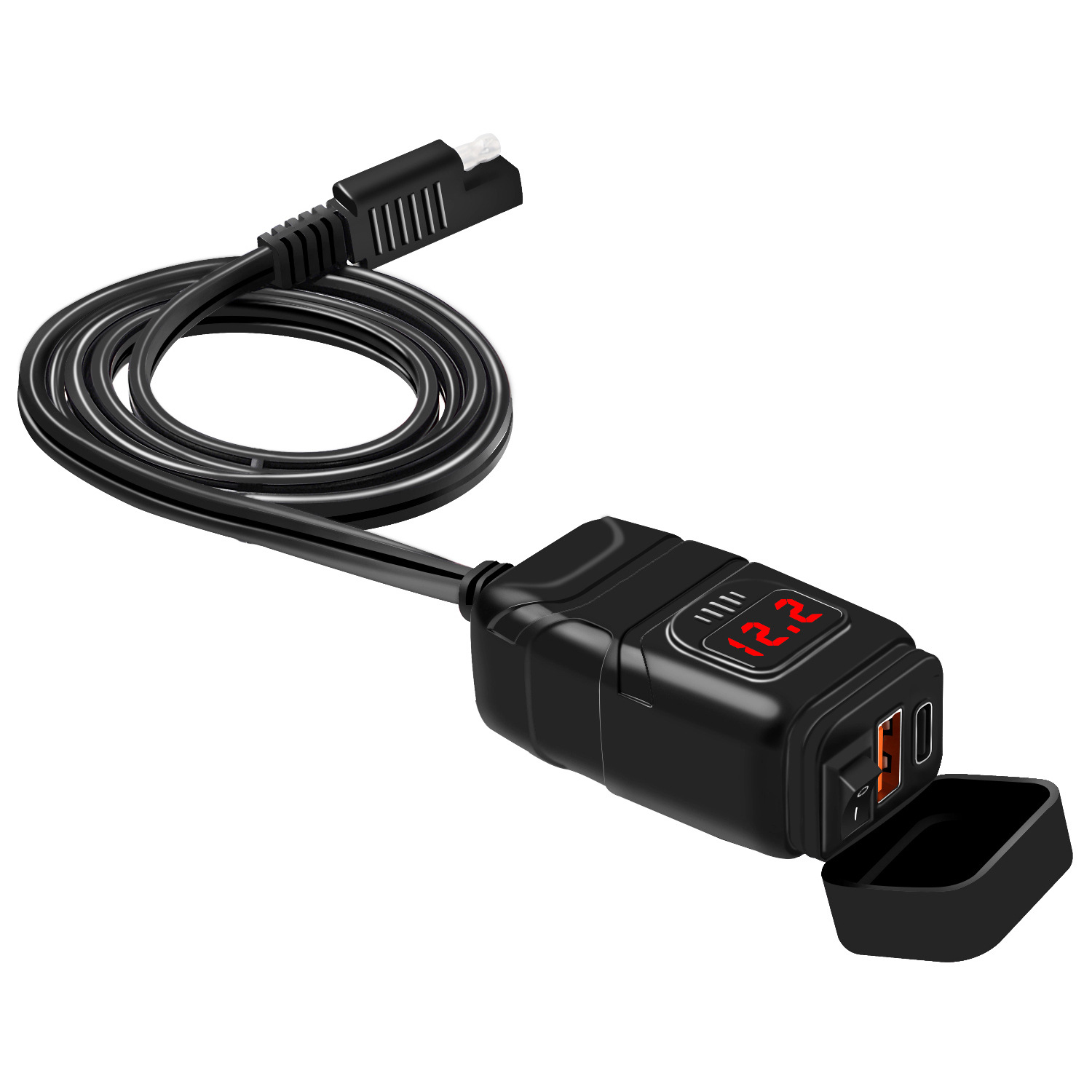 Car Charger PD+QC3.0 Fast Charge TYPE-C Digital Display