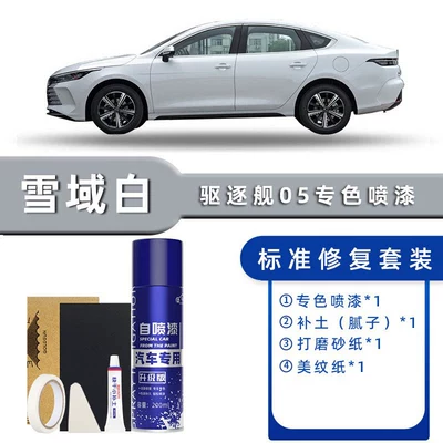 Byd Destroyer 05 Self-Painting Time-Lapse Gray Snowfield White Special Car Paint Scratch Repair Touch-Up Pen (Avtomobil boya qələmləri) - color-classification-snowy-white-standard-repair-send-soil-simple-tools
