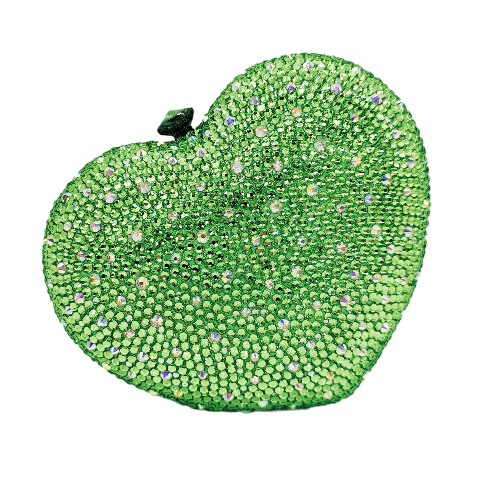* Nueva bolsa de diamantes en forma de corazón llena de diamantes bolsa de banquete europea y americana bolsa de mujer bolsa de piedra de Rin