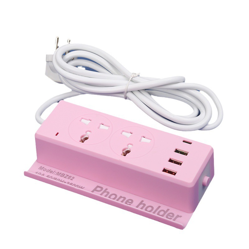 Soporte de teléfono móvil 3U1C lámpara enchufe de comercio exterior estándar británico estándar europeo estándar americano paquete de caja de regalo neutro a prueba de descargas eléctricas para niños