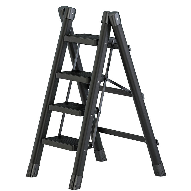 Escalera plegable para uso doméstico, telescópica, multifuncional, de acero al carbono engrosado, escalera en A, escalera interior, escalera de tijera, escalera de ingeniería.
