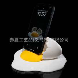趣味煎蛋手机支架 美食风桌面懒人追剧神器 跨境热卖工厂现货批发