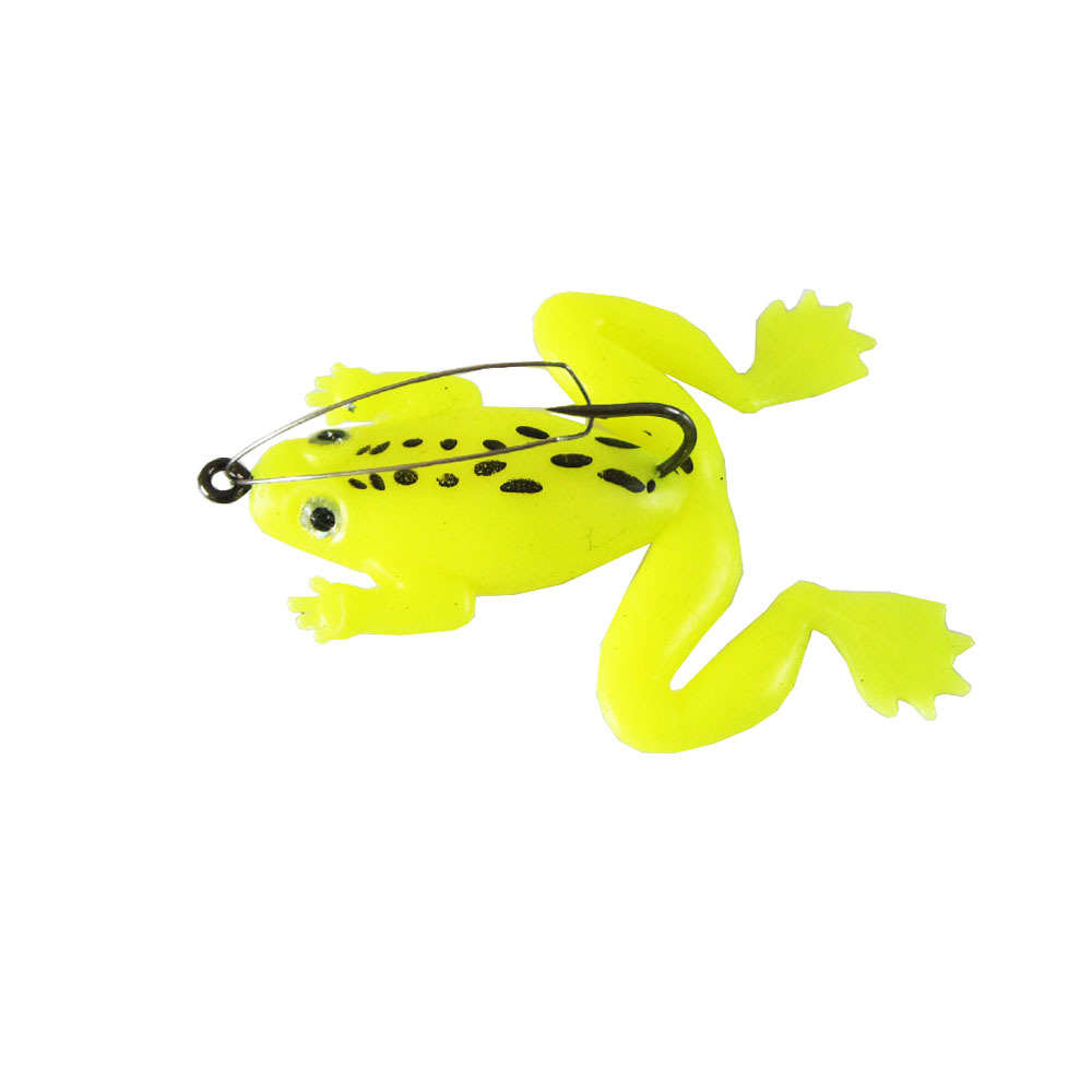 Floating Frogs Lures Soft Plastic Frog Baits Fresh Water Bass Swimbait Tackle Gear