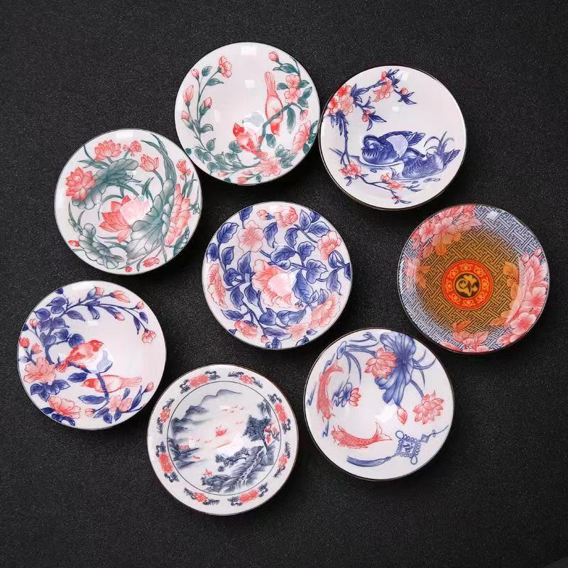 파란색과 흰색 도자기 찻잔 세라믹 쿵푸 작은 찻잔 단일 컵 마스터 컵 차 세트 찻잔 세트 차 그릇 차 컵