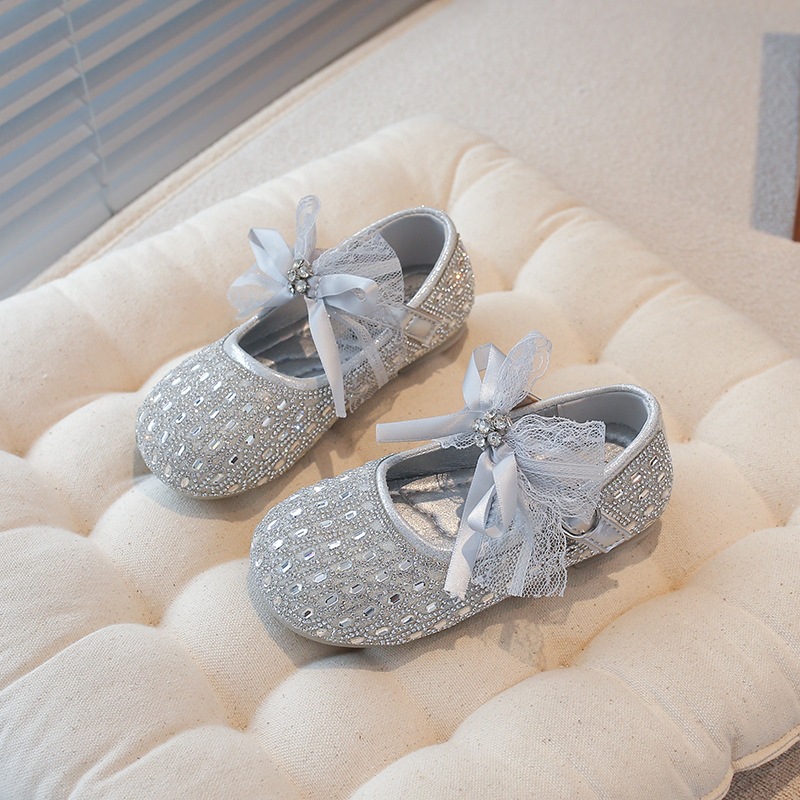 Stilvolle Mädchen-Lederschuhe mit Spitze und Schleife von Mother & Kids – Schlichte, vielseitige Kinderschuhe mit flachem Schaft für Frühling und Herbst_voghion.com