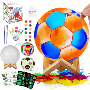 Cross-border football painted handmade stickers graffiti creative DIY white embryo coloring toys decorative painting crafts play