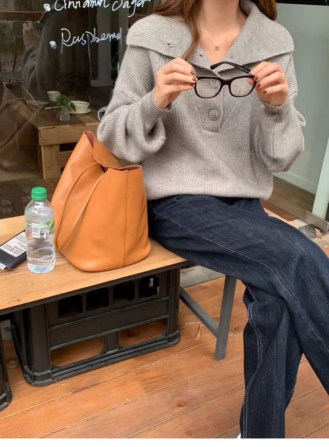Suéter de moda de estilo suave popular de este año para mujer 2025 otoño e invierno nuevo top de reducción de edad súper atractivo image 7