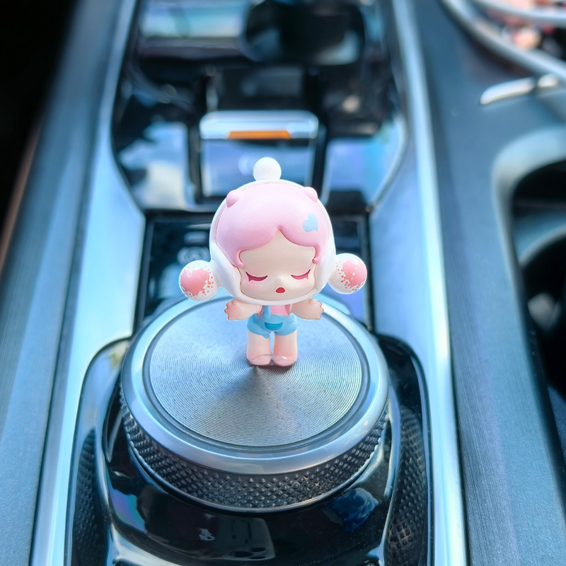 「New Bubble Mart」車の装飾品、車のセンターコンソールのディスプレイ装飾、かわいい女の子の車のインテリアアクセサリー|undefined