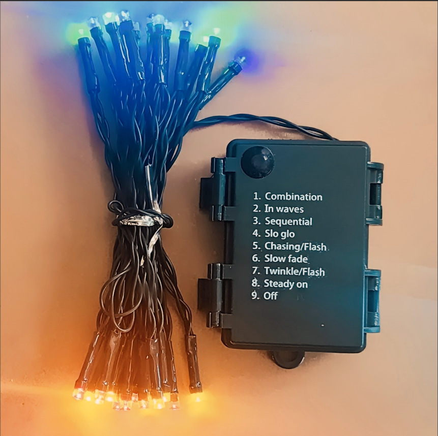 Guirnalda de Luces LED Decorativas 3AA Plástico Impermeable, IP65 para Navidad