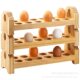 Egg Rack Wooden Large-Capacity Egg Rack Refrigerator Multi-Layer Egg Grid Storage Rack Anti-Fall Egg Tray Storage Storage Rack