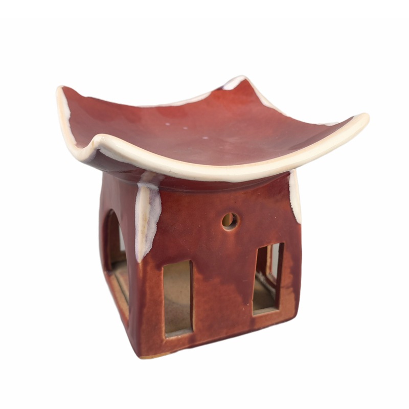 Ornamento creativo horno de fragancia lámpara de fragancia ladrillo de fragancia calentamiento aceite esencial horno de cera de fusión horno de cerámica horno de aceite esencial hecho a mano