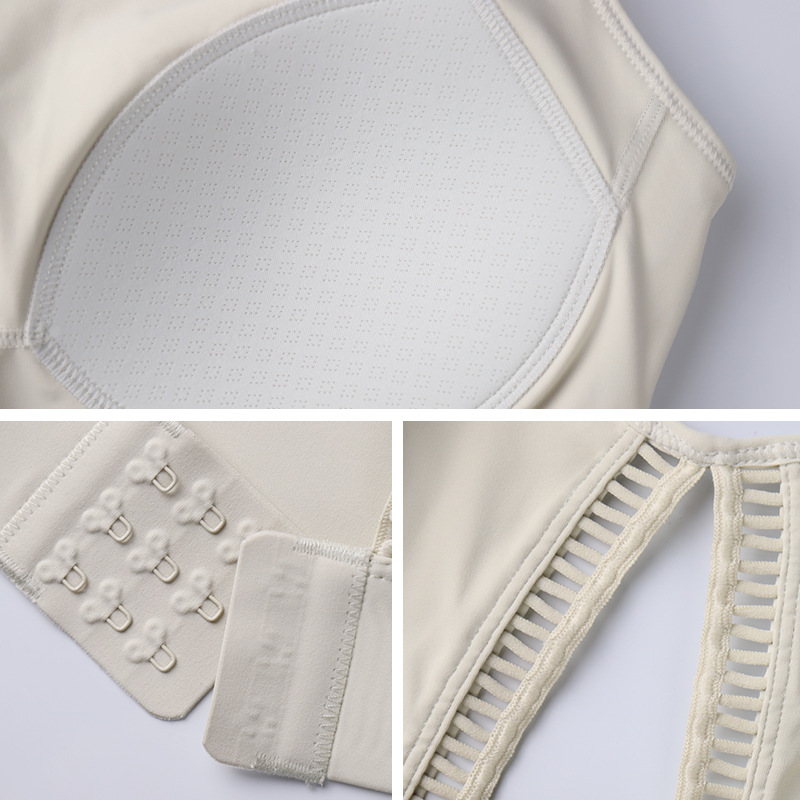 LAHN sexy ropa interior deportiva para mujeres Xia Ke fuera de una taza fija de diseño hueco para la espalda hermosa chaleco de yoga fitness