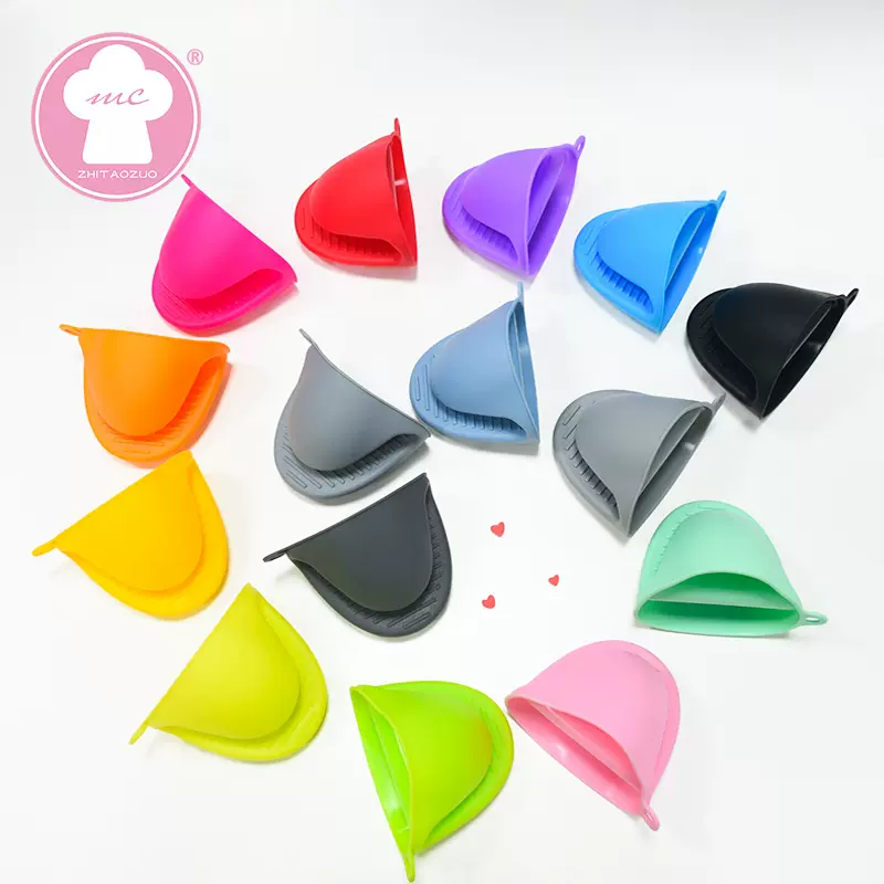 43g硅胶烤箱微波炉手夹家用厨房隔热空气炸锅防滑手套鲨鱼夹子