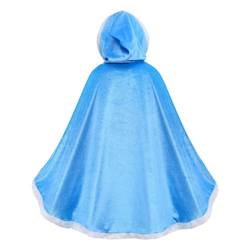 Children's Clothing Frozen Elsa Princess Cape Coat Scarf Girls Costume Elsa Thick Scarf