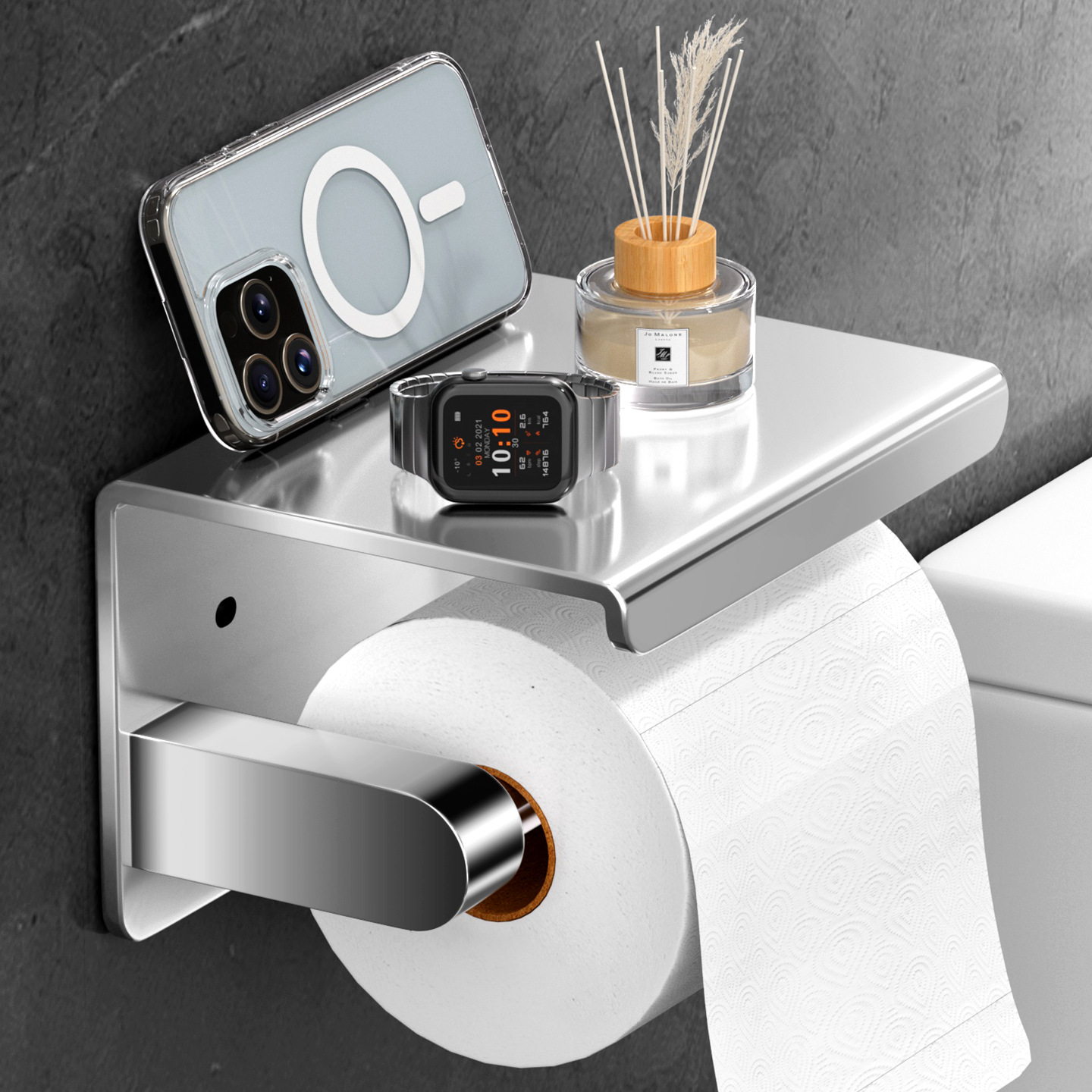 Stainless Steel Punch-Free Shelf Rack