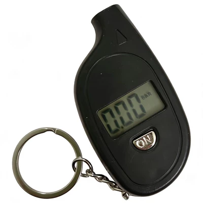 Tire Pressure Gauge Keychain Digital Display Mini Tire Pressure Gauge Tire Pressure Meter for Measuring Car Tire Pressure Anti-Lost