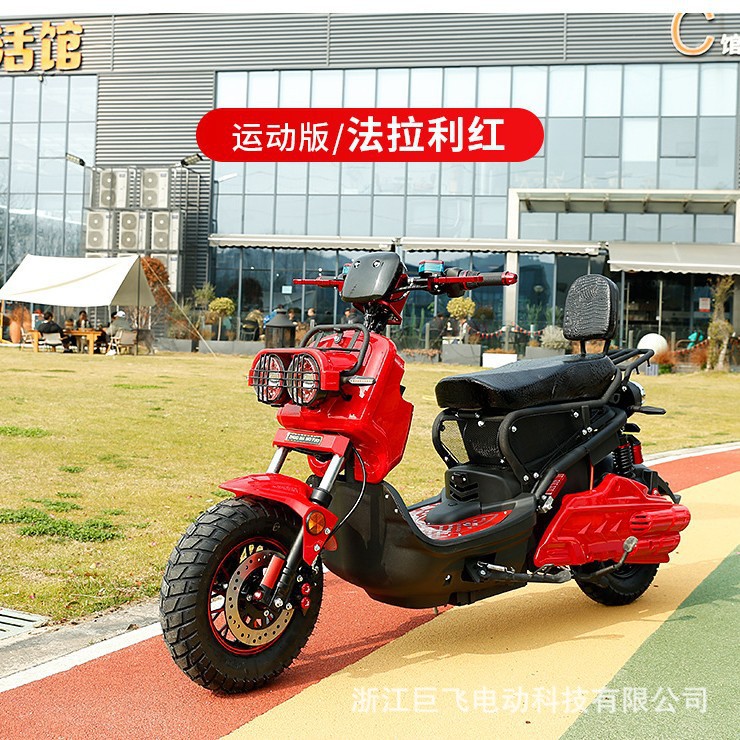 Zuma electric motorcycle for adults, retro scooter, long-distance and uphill performance, high-speed electric vehicle for carrying people and goods