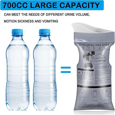 labeling, large-capacity car emergency urine – On-board emergency urine bag