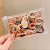 Children's rubber band color lace does not hurt the hair circle Korean high elastic cute girl tie hair rope 50 bags