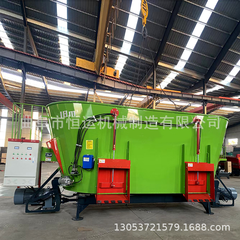 tmr牛羊饲料搅拌机 自动称重草料拌料机 立式全日粮制备机