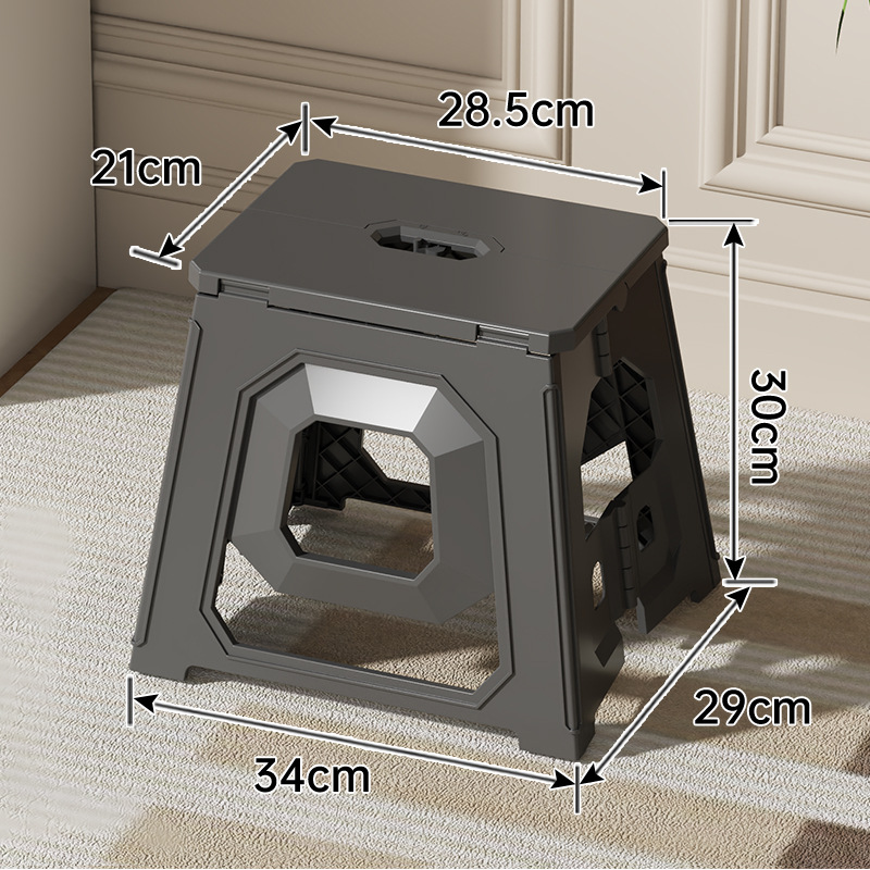 Negro elegante (30cm de altura de asiento) grueso