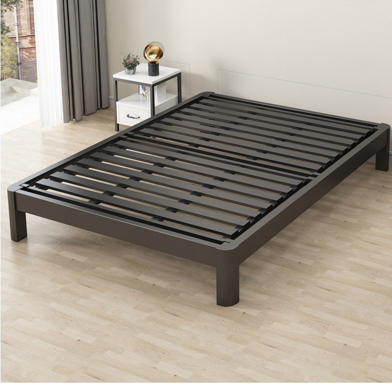 榻榻米双人床现代简约1.5米加厚加固铁架单人床1.8经济型宿舍铁床