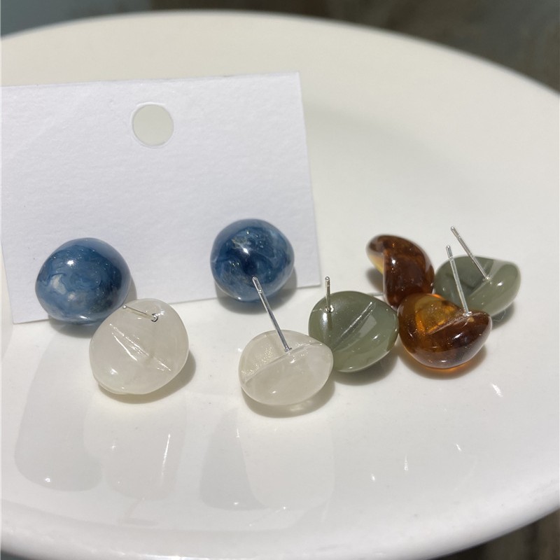 韩国东大门新款时尚百搭银耳钉女简约小众设计感高级轻奢气质耳饰